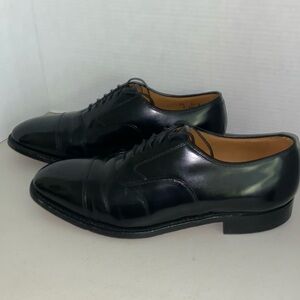 Johnston & Murphy Optima Black Cap Toe Size 12 D